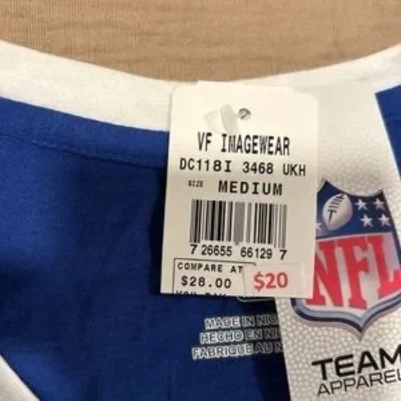 New York Giant short sleeve tees. red glitter! Size M, L & XL. NWT NHE - Picture 6 of 7